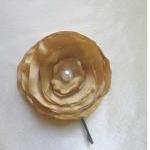 Gold Satin Flower Wedding ..