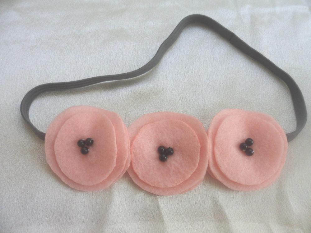 felt flowers headband felt hair accessories for babies or women